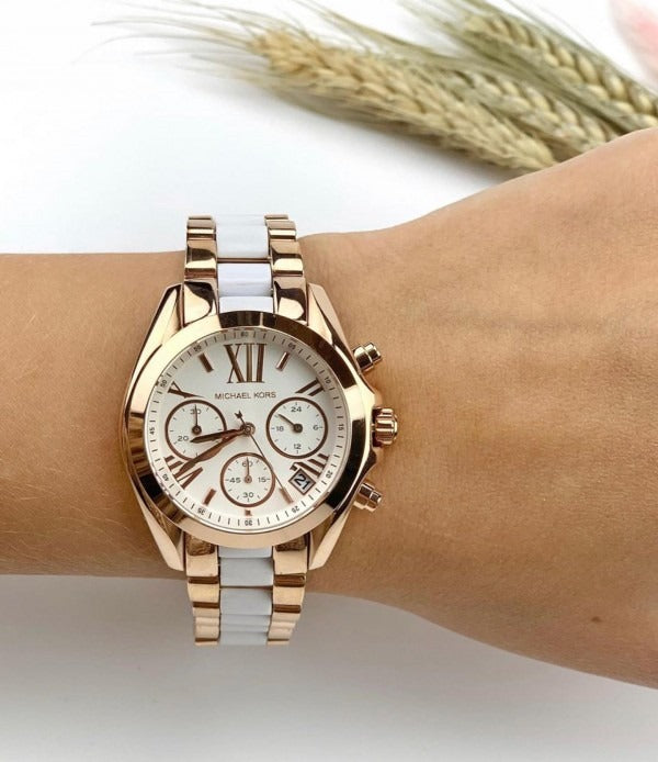 MK | WM05| White Women's Watch | 1:1 Quality- WHITE